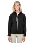 North End Ladies' Prospect Two-Layer Fleece Bonded Soft Shell Hooded Jacket North End