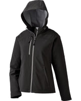 North End Ladies' Prospect Two-Layer Fleece Bonded Soft Shell Hooded Jacket North End