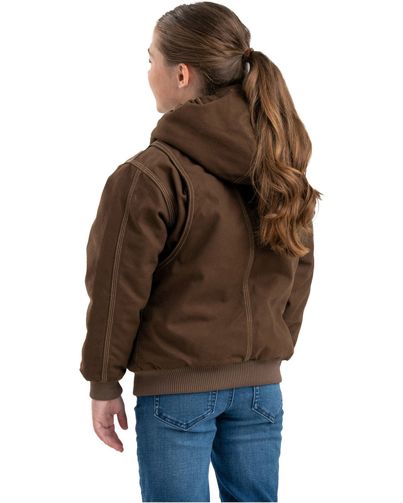 Berne Youth Highland Softstone Duck Hooded Jacket