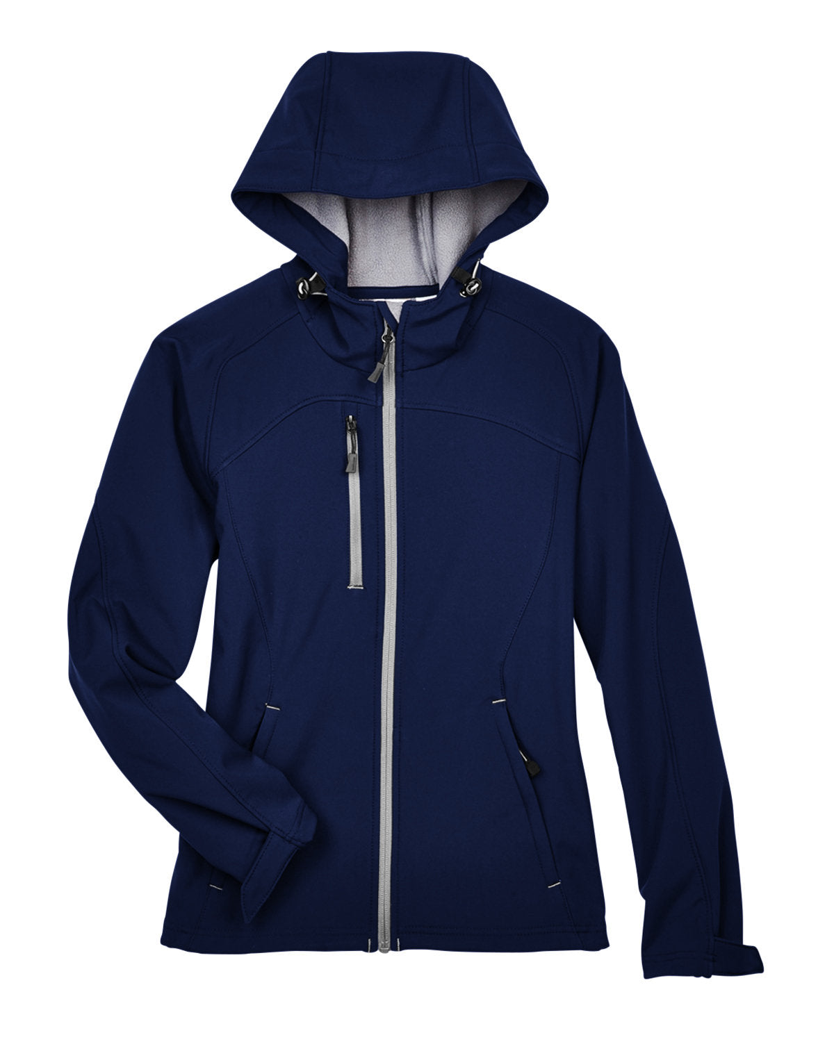 North End Ladies' Prospect Two-Layer Fleece Bonded Soft Shell Hooded Jacket North End
