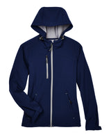 North End Ladies' Prospect Two-Layer Fleece Bonded Soft Shell Hooded Jacket North End
