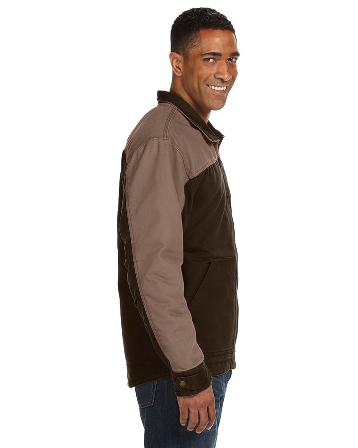 Dri Duck Men's 100% Cotton 12oz Canvas/3oz Polyfill Insulation Tall Horizon Jacket DRI DUCK