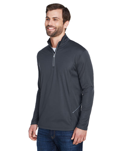 UltraClub Men's Cool & Dry Sport Quarter-Zip Pullover