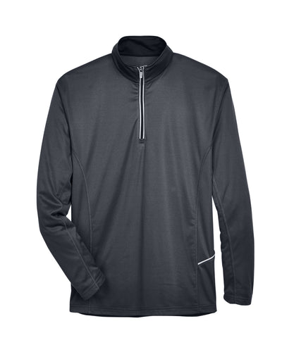UltraClub Men's Cool & Dry Sport Quarter-Zip Pullover