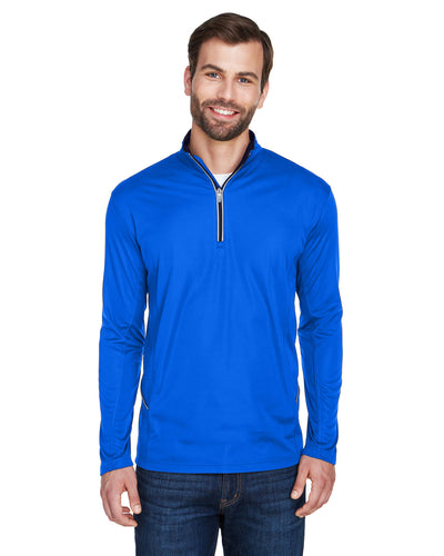 UltraClub Men's Cool & Dry Sport Quarter-Zip Pullover