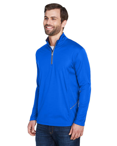 UltraClub Men's Cool & Dry Sport Quarter-Zip Pullover