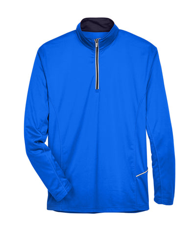 UltraClub Men's Cool & Dry Sport Quarter-Zip Pullover