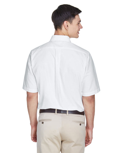 UltraClub Men's Classic Wrinkle-Resistant Short-Sleeve Oxford