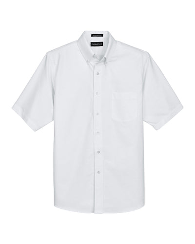 UltraClub Men's Classic Wrinkle-Resistant Short-Sleeve Oxford