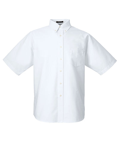 UltraClub Men's Classic Wrinkle-Resistant Short-Sleeve Oxford