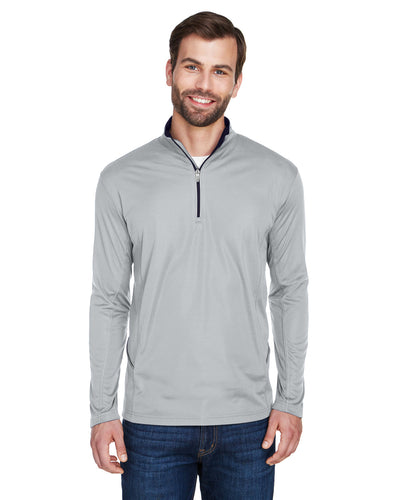 UltraClub Men's Cool & Dry Sport Quarter-Zip Pullover
