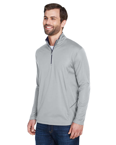 UltraClub Men's Cool & Dry Sport Quarter-Zip Pullover