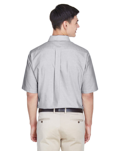 UltraClub Men's Classic Wrinkle-Resistant Short-Sleeve Oxford
