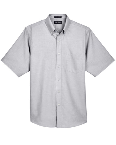 UltraClub Men's Classic Wrinkle-Resistant Short-Sleeve Oxford