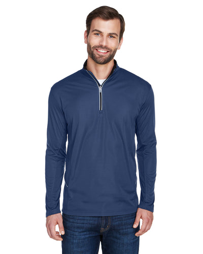 UltraClub Men's Cool & Dry Sport Quarter-Zip Pullover