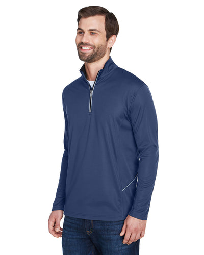 UltraClub Men's Cool & Dry Sport Quarter-Zip Pullover