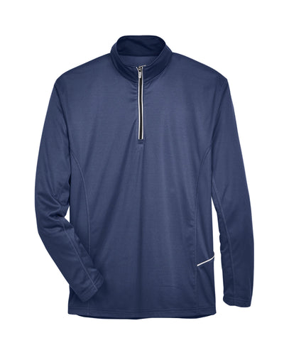 UltraClub Men's Cool & Dry Sport Quarter-Zip Pullover