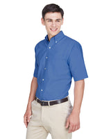 UltraClub Men's Classic Wrinkle-Resistant Short-Sleeve Oxford UltraClub