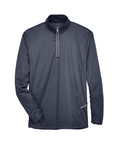 UltraClub Men's Cool & Dry Sport Quarter-Zip Pullover