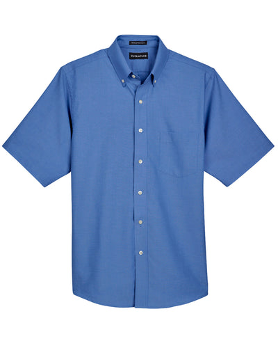 UltraClub Men's Classic Wrinkle-Resistant Short-Sleeve Oxford