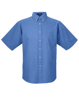 UltraClub Men's Classic Wrinkle-Resistant Short-Sleeve Oxford UltraClub