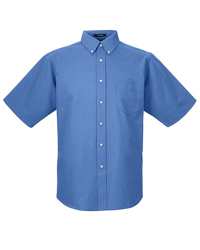 UltraClub Men's Classic Wrinkle-Resistant Short-Sleeve Oxford