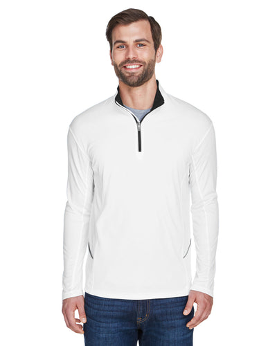 UltraClub Men's Cool & Dry Sport Quarter-Zip Pullover