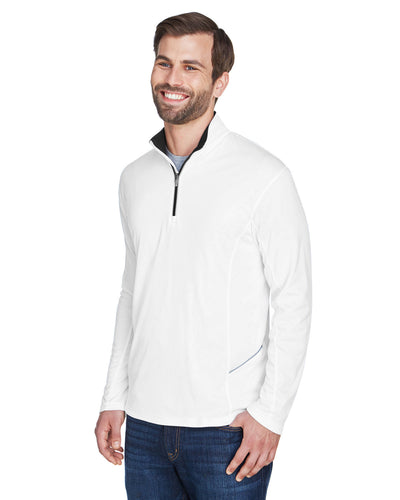 UltraClub Men's Cool & Dry Sport Quarter-Zip Pullover