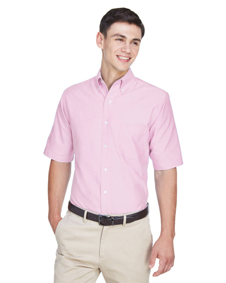 UltraClub Men's Classic Wrinkle-Resistant Short-Sleeve Oxford UltraClub