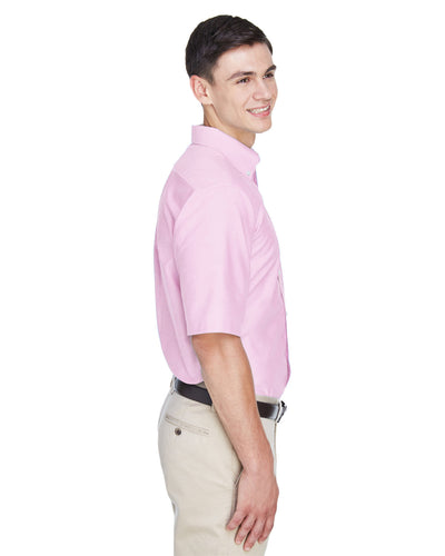 UltraClub Men's Classic Wrinkle-Resistant Short-Sleeve Oxford