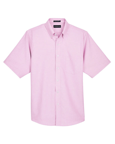 UltraClub Men's Classic Wrinkle-Resistant Short-Sleeve Oxford UltraClub