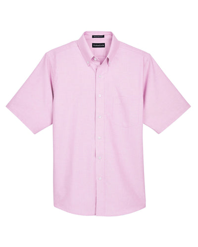 UltraClub Men's Classic Wrinkle-Resistant Short-Sleeve Oxford