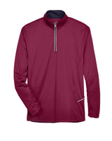 UltraClub Men's Cool & Dry Sport Quarter-Zip Pullover UltraClub