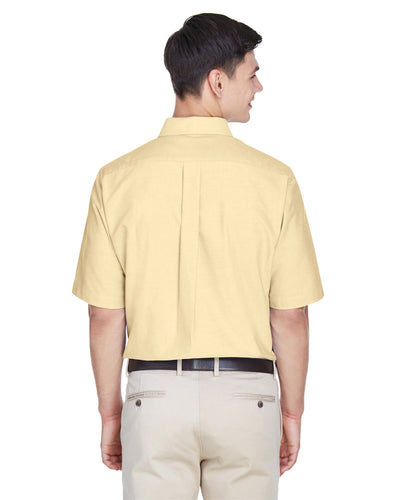 UltraClub Men's Classic Wrinkle-Resistant Short-Sleeve Oxford