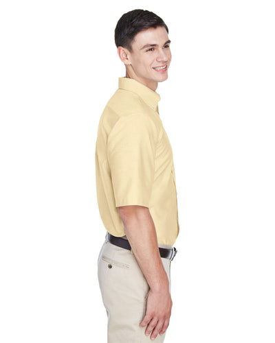 UltraClub Men's Classic Wrinkle-Resistant Short-Sleeve Oxford