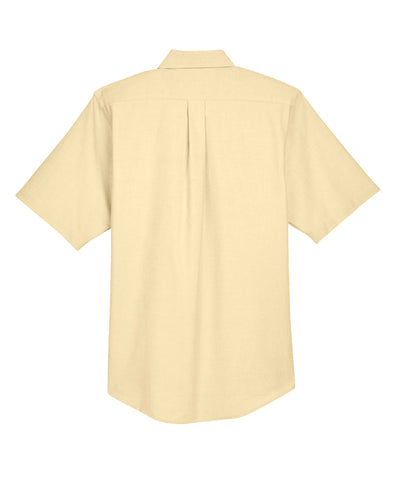 UltraClub Men's Classic Wrinkle-Resistant Short-Sleeve Oxford