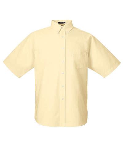 UltraClub Men's Classic Wrinkle-Resistant Short-Sleeve Oxford