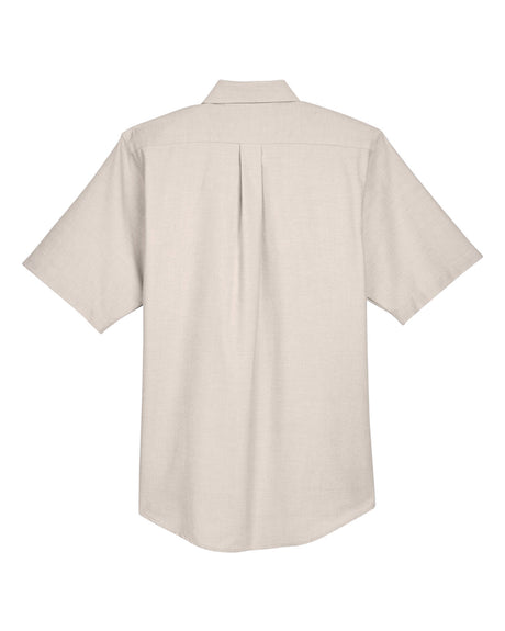 UltraClub Men's Classic Wrinkle-Resistant Short-Sleeve Oxford UltraClub