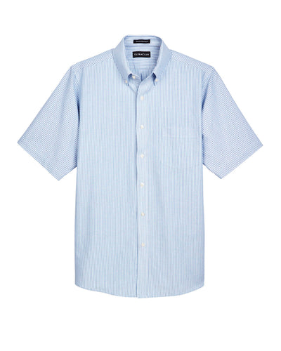 UltraClub Men's Classic Wrinkle-Resistant Short-Sleeve Oxford