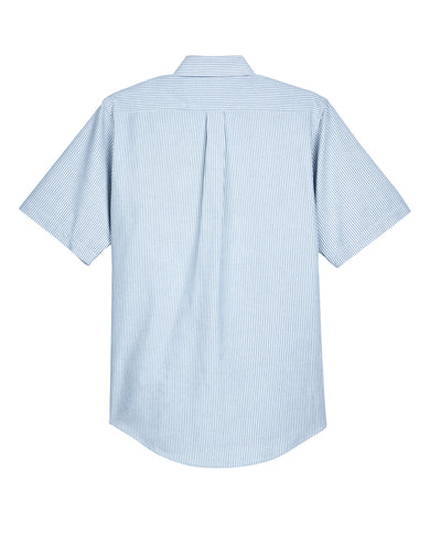 UltraClub Men's Classic Wrinkle-Resistant Short-Sleeve Oxford