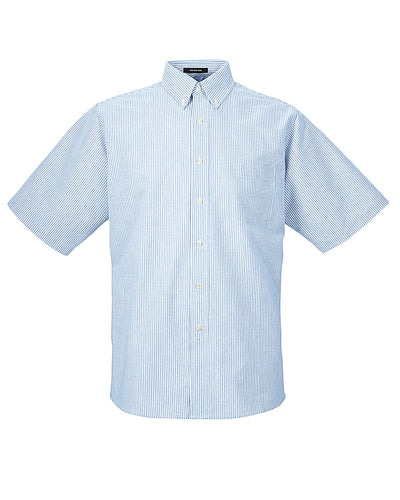 UltraClub Men's Classic Wrinkle-Resistant Short-Sleeve Oxford