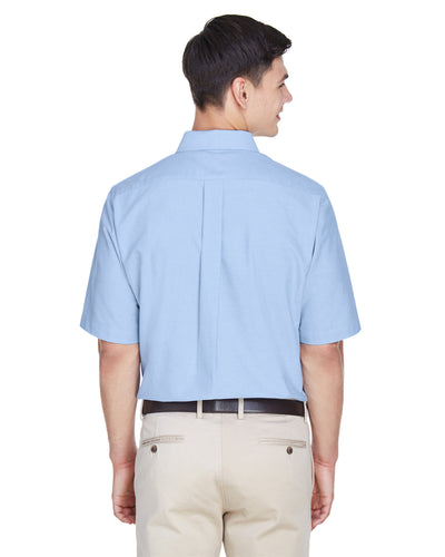 UltraClub Men's Classic Wrinkle-Resistant Short-Sleeve Oxford