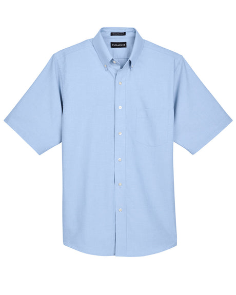 UltraClub Men's Classic Wrinkle-Resistant Short-Sleeve Oxford UltraClub