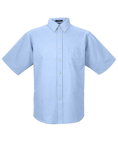 UltraClub Men's Classic Wrinkle-Resistant Short-Sleeve Oxford