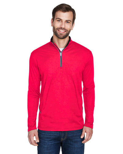 UltraClub Men's Cool & Dry Sport Quarter-Zip Pullover
