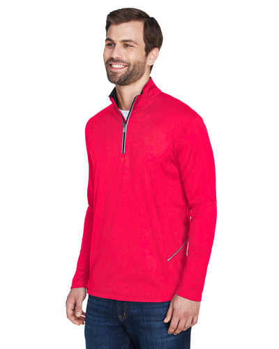 UltraClub Men's Cool & Dry Sport Quarter-Zip Pullover