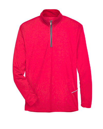 UltraClub Men's Cool & Dry Sport Quarter-Zip Pullover