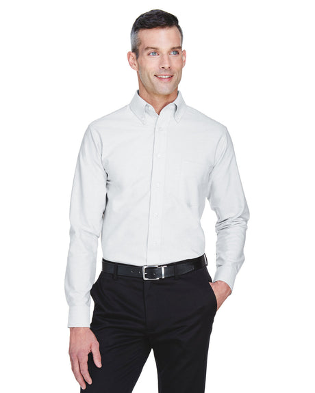 UltraClub Men's Classic Wrinkle-Resistant Long-Sleeve Oxford UltraClub