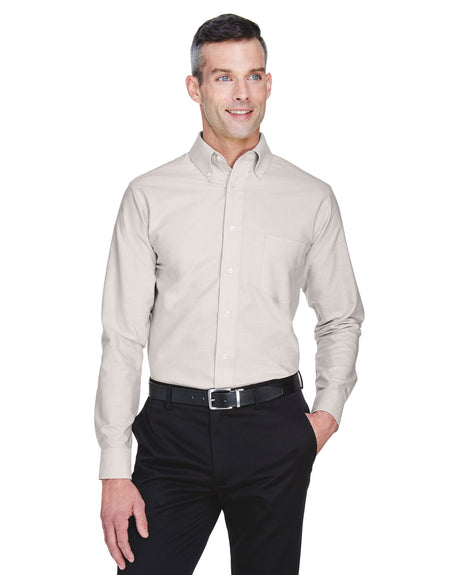 UltraClub Men's Classic Wrinkle-Resistant Long-Sleeve Oxford UltraClub
