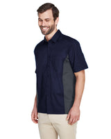 North End Men's Tall Fuse Colorblock Twill Shirt North End